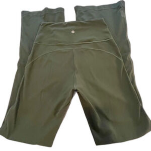 Lululemon High Rise Flare Size 8 in Smoky Spruce Green